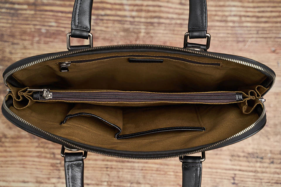 CASTO Daily Genuine Leather Briefcase