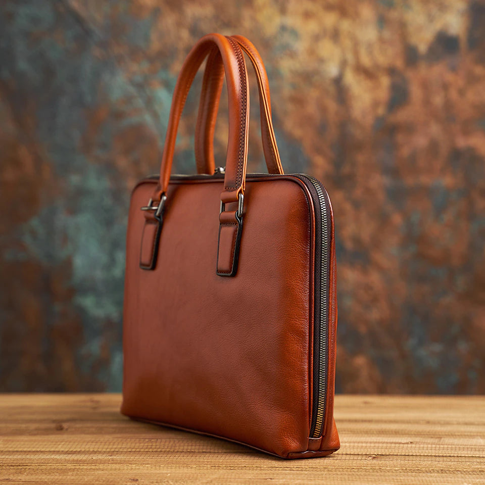 CASTO Daily Genuine Leather Briefcase