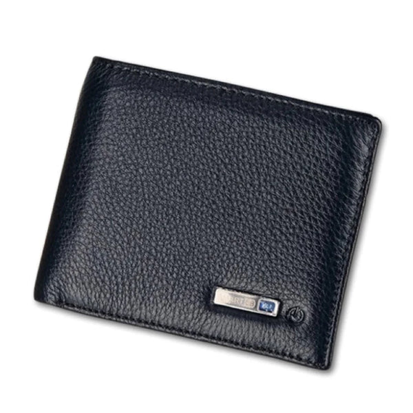 Leather Smart Wallet With Bluetooth For iOS, Android Featuring