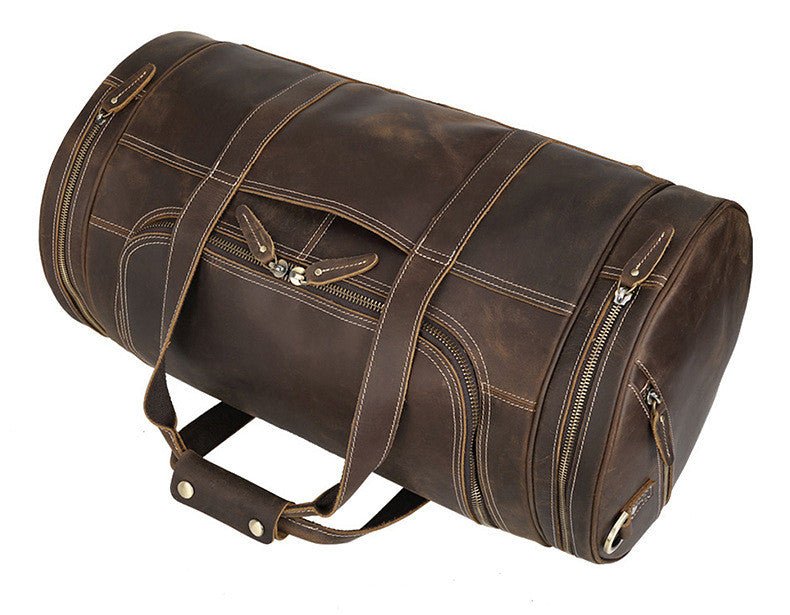 ADRI Casual Leather Duffle - Moxtile