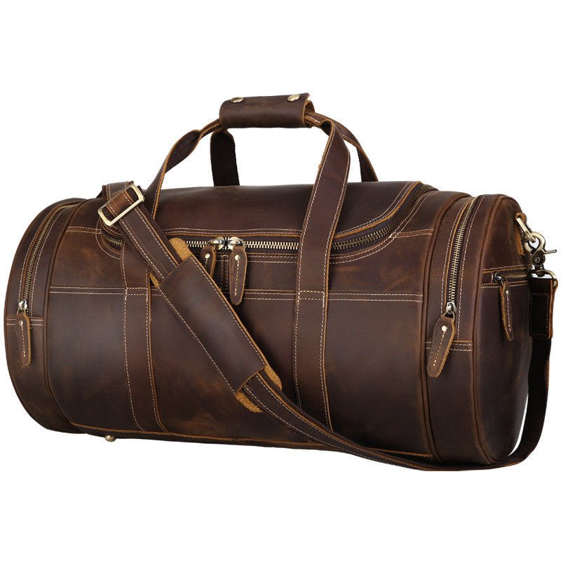 ADRI Casual Leather Duffle - Moxtile