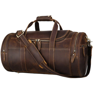 ADRI Casual Leather Duffle - Moxtile