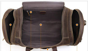 ADRI Casual Leather Duffle - Moxtile