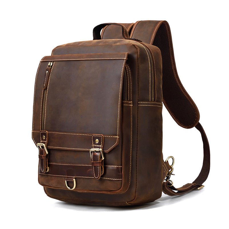 ANTINO Casual Genuine Leather Backpack - Moxtile