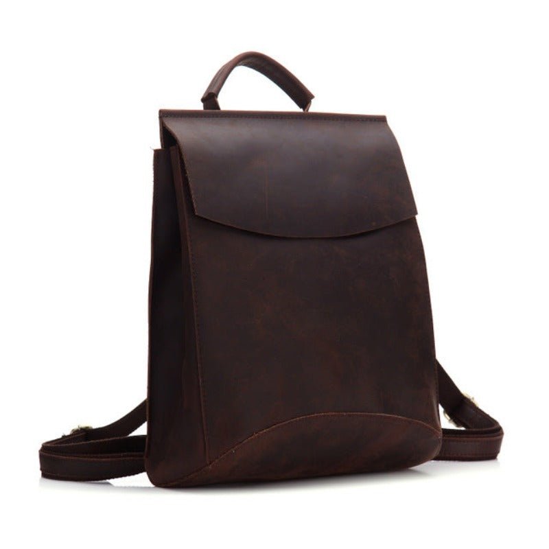 ARMENTO Compact Genuine Leather Backpack - Moxtile