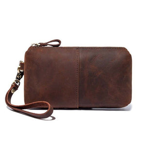 ATEO Casual Genuine Leather Clutch - Moxtile