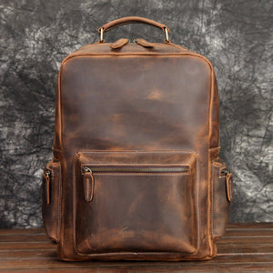 BESSO Genuine Leather Backpack - Moxtile