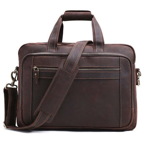 CALISE Genuine Leather Briefcase - Moxtile