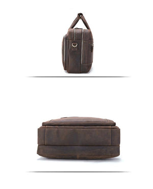 CALISE Genuine Leather Briefcase - Moxtile