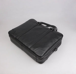 CALVI Genuine Leather Briefcase - Moxtile