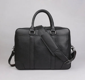 CALVI Genuine Leather Briefcase - Moxtile