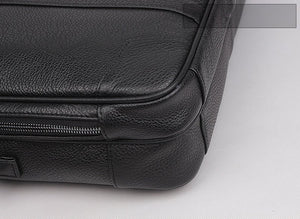 CALVI Genuine Leather Briefcase - Moxtile