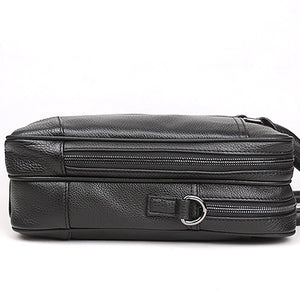 CALVI Genuine Leather Briefcase - Moxtile