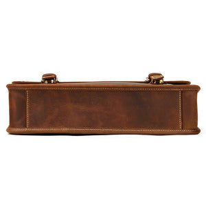 CARUSO British Classic Genuine Leather Briefcase - Moxtile