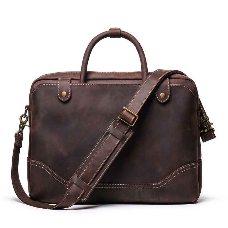 CIOLI Casual Daily Genuine Leather Briefcase - Moxtile