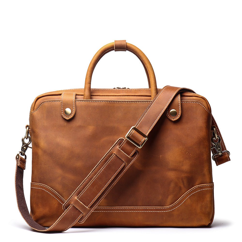 CIOLI Casual Daily Genuine Leather Briefcase - Moxtile