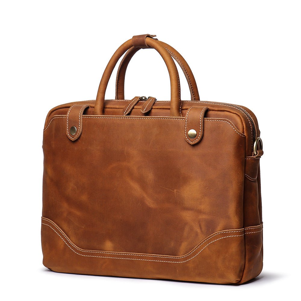 CIOLI Casual Daily Genuine Leather Briefcase - Moxtile