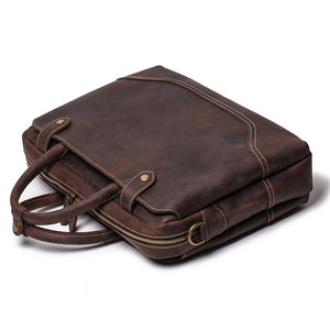 CIOLI Casual Daily Genuine Leather Briefcase - Moxtile