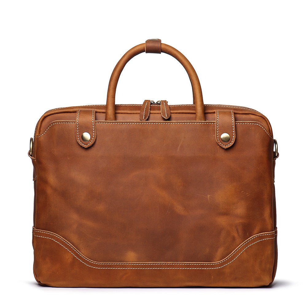 CIOLI Casual Daily Genuine Leather Briefcase - Moxtile