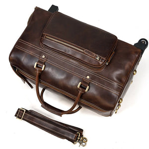 CONA Large Genuine Leather Duffle - Moxtile