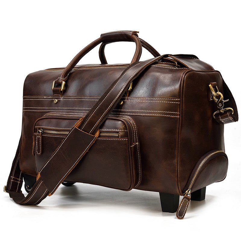 CONA Large Genuine Leather Duffle - Moxtile