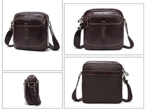 CONTACTS Daily Genuine Leather Messenger Bag - Moxtile