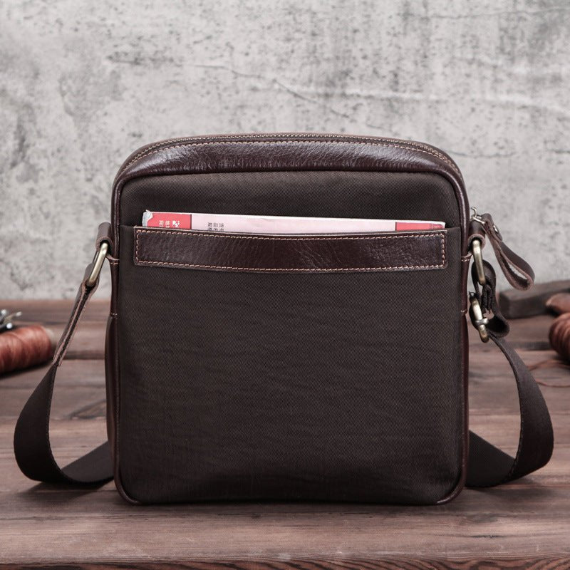 CONTACTS Daily Genuine Leather Messenger Bag - Moxtile