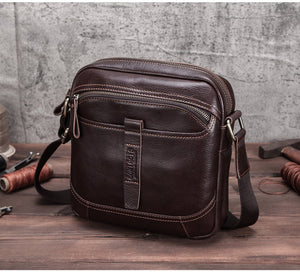 CONTACTS Daily Genuine Leather Messenger Bag - Moxtile