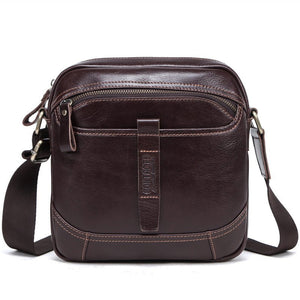 CONTACTS Daily Genuine Leather Messenger Bag - Moxtile