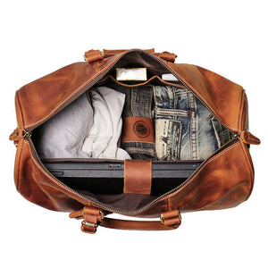 FIGONE Genuine Leather Weekender - Moxtile