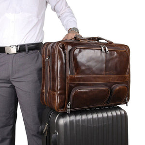 FIORE Casual Genuine Leather Briefcase - Moxtile