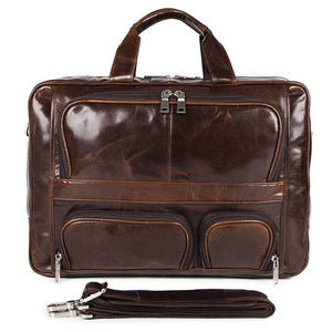 FIORE Casual Genuine Leather Briefcase - Moxtile