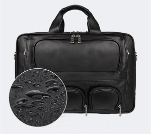 FIORE Casual Genuine Leather Briefcase - Moxtile