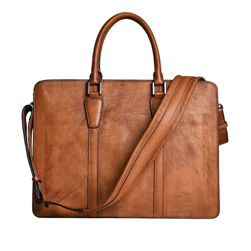 GIAMP Classy Soft Genuine Leather Briefcase - Moxtile