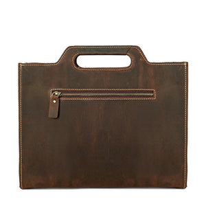 IRACE Minimal Modern Genuine Leather Briefcase - Moxtile