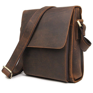 LANDINI Genuine Leather Messenger Bag - Moxtile