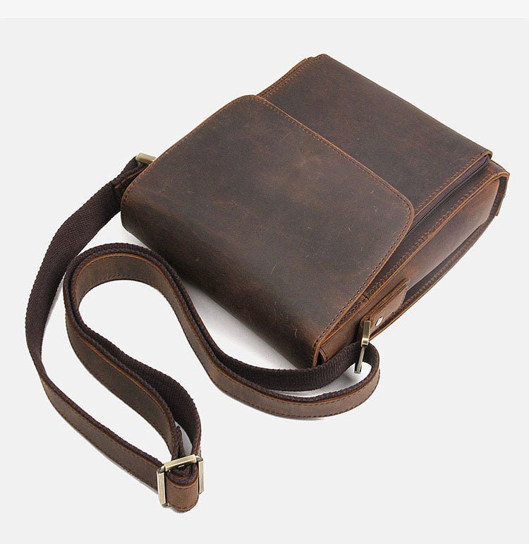 LANDINI Genuine Leather Messenger Bag - Moxtile