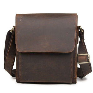 LANDINI Genuine Leather Messenger Bag - Moxtile