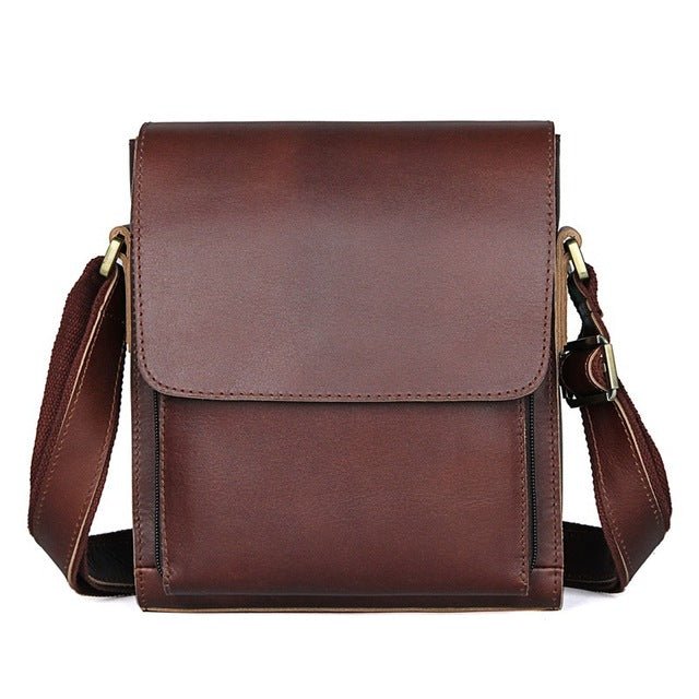 LANDINI Genuine Leather Messenger Bag - Moxtile