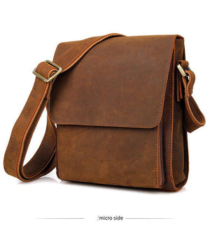 LANDINI Genuine Leather Messenger Bag - Moxtile