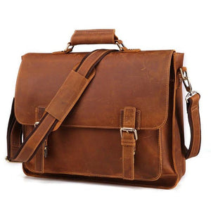 MANDIL Classic Genuine Leather Briefcase - Moxtile