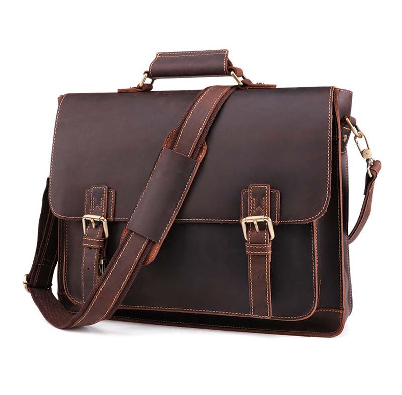 MANDIL Classic Genuine Leather Briefcase - Moxtile