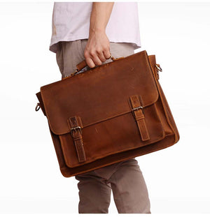 MANDIL Classic Genuine Leather Briefcase - Moxtile