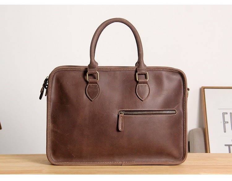 ORIO Handmade Genuine Leather Briefcase - Moxtile