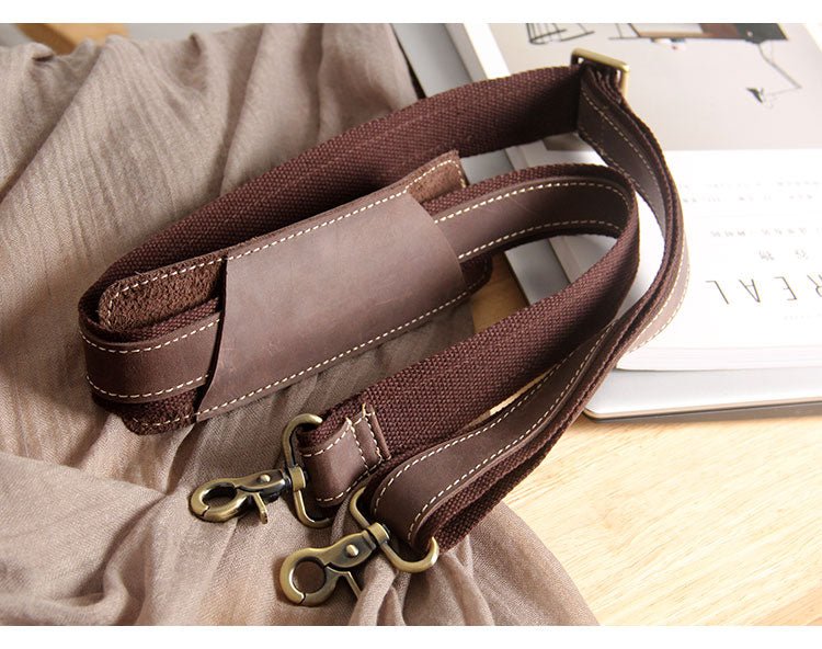 Genuine Leather Replacement Shoulder Strap for Briefcase Luggage