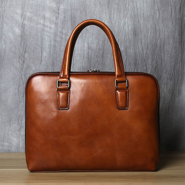 CASTO Daily Genuine Leather Briefcase