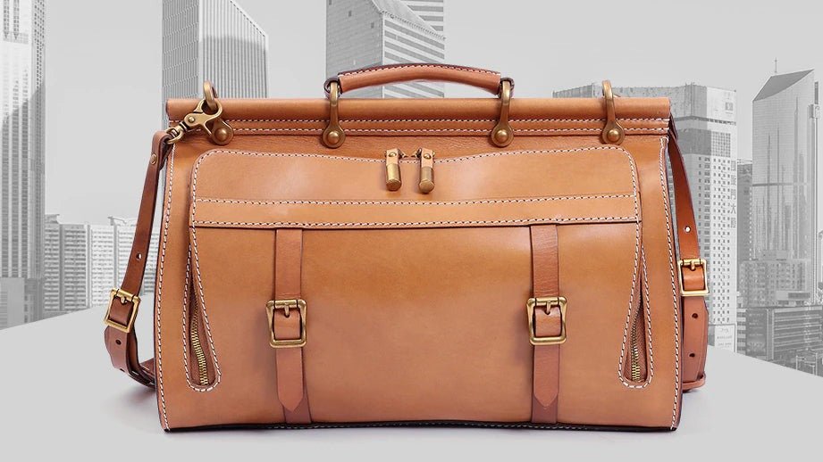 REGIS Business Genuine Leather Duffle - Moxtile