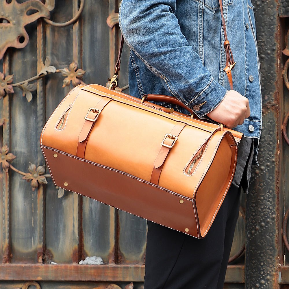 REGIS Business Genuine Leather Duffle - Moxtile