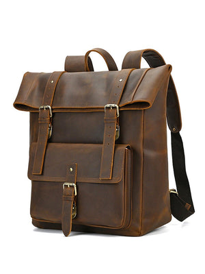 RESSA Classic Genuine Leather Backpack - Moxtile