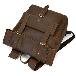 RESSA Classic Genuine Leather Backpack - Moxtile